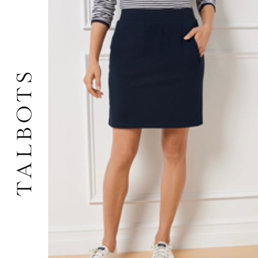 NWT Talbots Athleisure Spandex Skirt in Navy Size 2XP